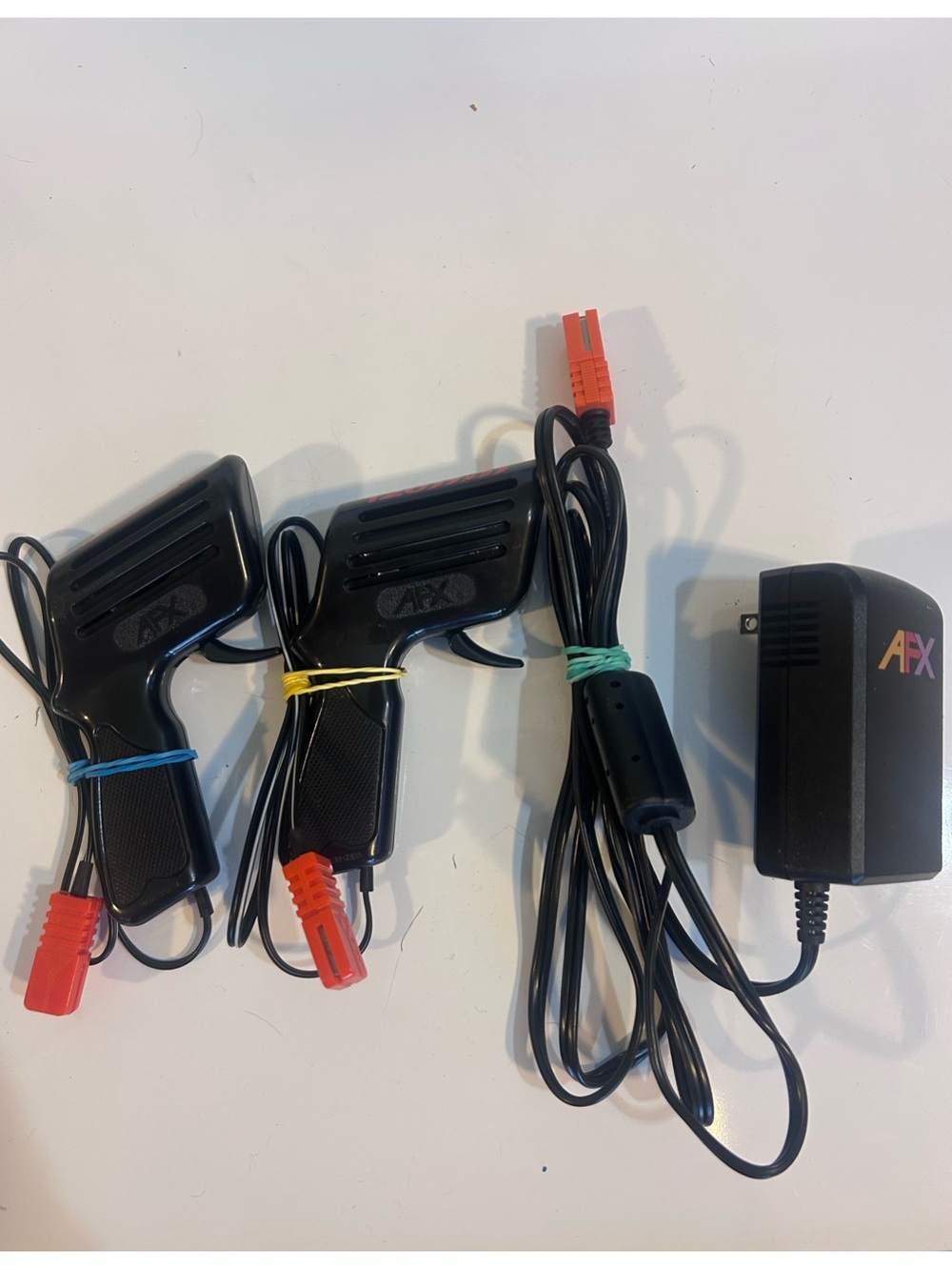 Aurora AFX Tomy slot car HO Tri Power Transformer and 2 X 120 OHM Controllers